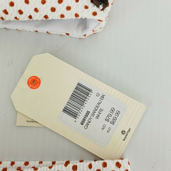 Billabong BNWT Candy Bandeau Bikini Sep Top Bottom Women's Size 12 - Picture 3 of 6